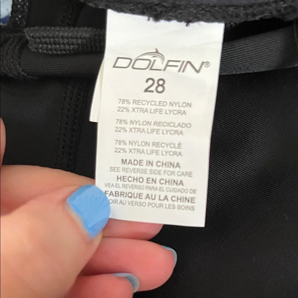 Dolfin Men's Swim Jammers with Black, Blue, and Red Design